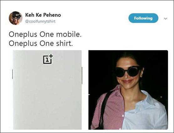 दीपिका की शर्ट का उड़ा मजाक, सोशल मीडिया पर आए लोगों के फनी कमेंट्स