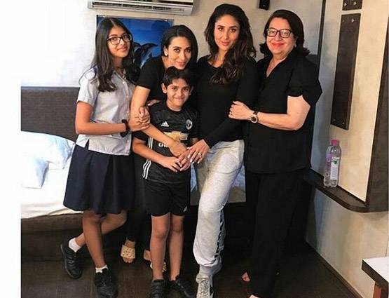 Mummy करीना के सेट पर पहुंचा तैमूर, मौसी और भाई-बहन भी थे साथ