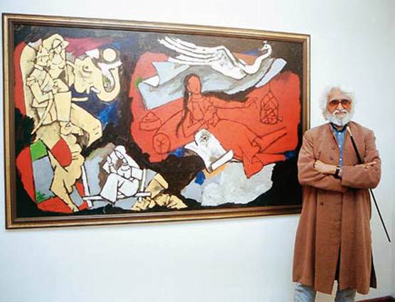 एमएफ हुसैन: कभी पैसे के लिए करते थे होर्डिंग्स पेंट, हमेशा रहे नंगे पैर