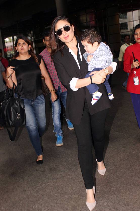 वीरे दी वेडिंग की शूटिंग कर तैमूर संग मुंबई लौटीं करीना, देखें PHOTOS