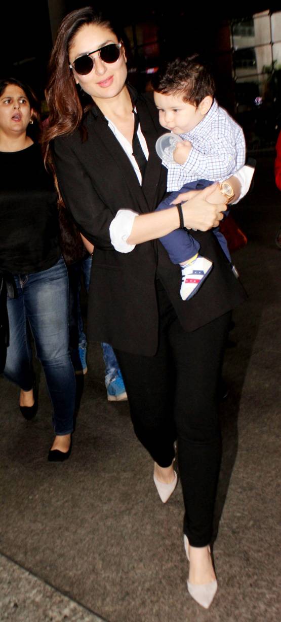 वीरे दी वेडिंग की शूटिंग कर तैमूर संग मुंबई लौटीं करीना, देखें PHOTOS