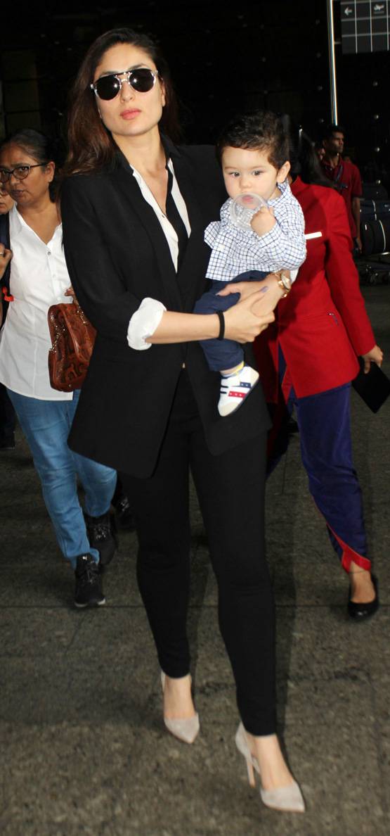 वीरे दी वेडिंग की शूटिंग कर तैमूर संग मुंबई लौटीं करीना, देखें PHOTOS