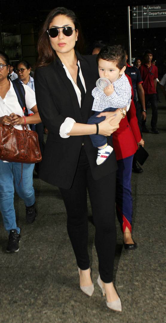 वीरे दी वेडिंग की शूटिंग कर तैमूर संग मुंबई लौटीं करीना, देखें PHOTOS