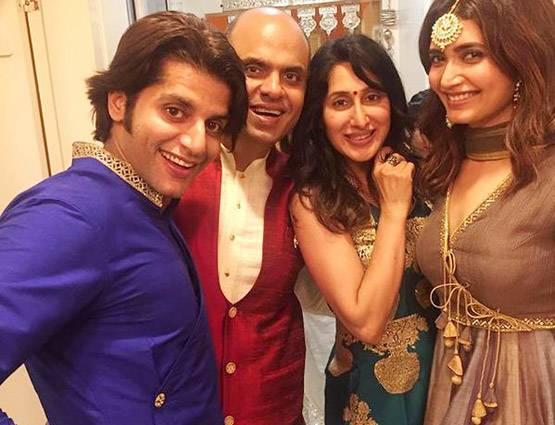 दिवाली पार्टी में फिट दिखीं दिव्यांका, विवेक का दिखा अलग अंदाज