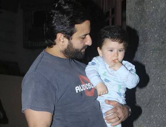 बुआ के बर्थडे पर पापा के साथ कूल मूड में दिखे तैमूर, देखें PHOTOS