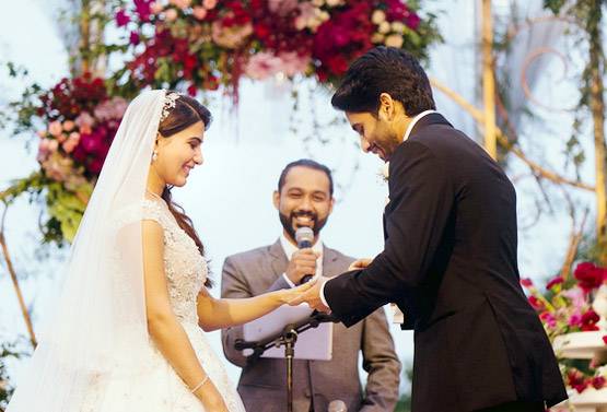 कैथोलिक वेडिंग में एक-दूजे का हाथ थामे दिखे समांथा और नागा चैतन्य, देखें PHOTOS