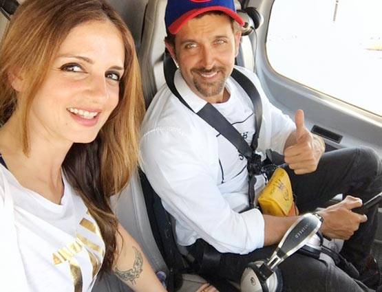 कंगना से हालिया विवाद के बाद फिर सुजैन के साथ नजर आए रितिक रोशन