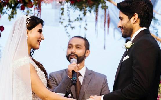 कैथोलिक वेडिंग में एक-दूजे का हाथ थामे दिखे समांथा और नागा चैतन्य, देखें PHOTOS