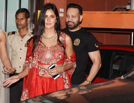 कटरीना को घर के बाहर तक छोड़ने आया सलमान का बॉडी गार्ड शेरा