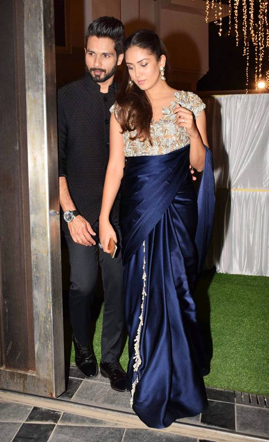 मंदाना के देवर की रिसेप्शन में पहुंचे शाहिद-मीरा, ये स्टार्स भी आए नजर