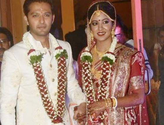 एक्ट्रेस तनुश्री दत्ता की बहन ने की 10 साल बड़े एक्टर से शादी, PHOTOS