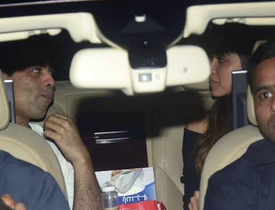 रणवीर नहीं करण के साथ 'इत्तेफाक' की स्क्रीनिंग पर पहुंची दीपिका