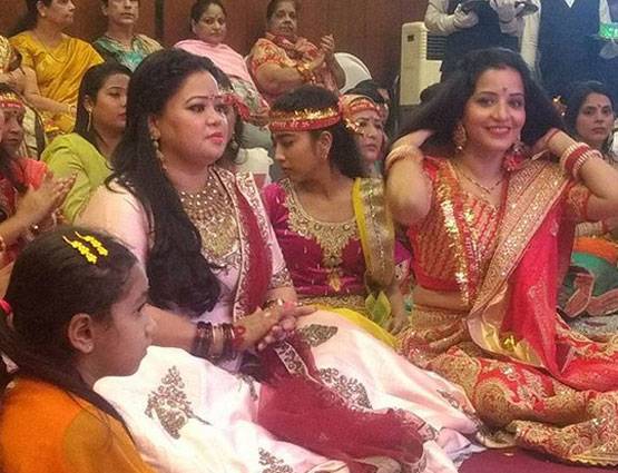 शादी से पहले भारती ने सजाई 'माता की चौकी', देखें PHOTOS