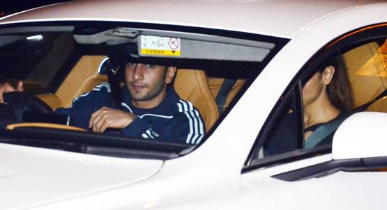 पद्मावती के विरोध के बीच रणवीर-दीपिका गए डिनर पर, देखें PHOTOS