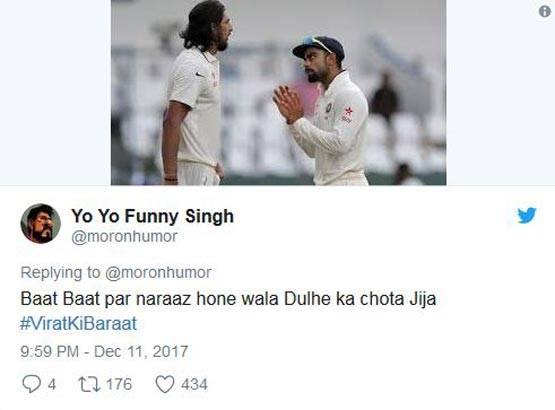 विराट-अनुष्का की शादी से 'फूफा' नाराज, Twitter पर ऐसे उड़ा मजाक