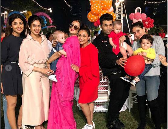 PHOTOS: रानी की बेटी की बर्थडे पार्टी में यश-रूही संग तैमूर की मस्ती