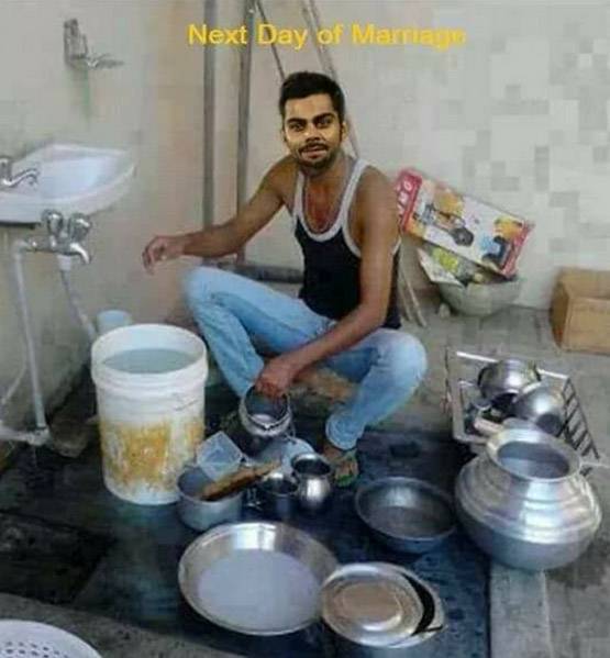 Funny:विराट को बर्तन न साफ करना पड़े इसलिए अनुष्का ने इटली में की शादी