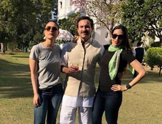 पटौदी पैलेस में तैमूर का नवाबी लुक, खान परिवार संग दिखे 'कपूर्स'