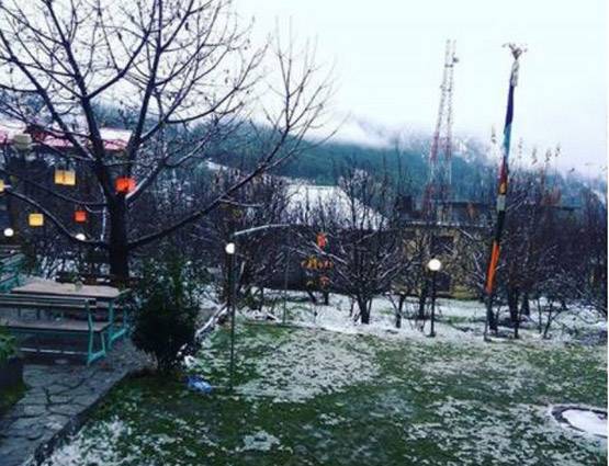 PHOTOS बर्फबारी से 'जन्‍नत' बना मनाली, सफेद चादर में ढके पहाड़