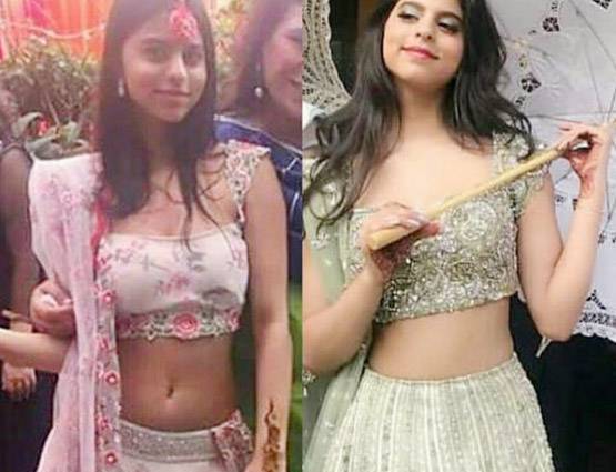 शाहरुख के साथ फैमिली वेडिंग में मस्ती करती दिखी सुहाना