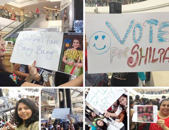 Bigg Boss: लाइव वोटिंग में शिल्पा-विकास का क्रेज, फैंस की भीड़ उमड़ी