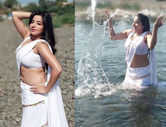 मोनालिसा ने शेयर की ग्लैमरस तस्वीरें, गुजरात में कर रही हैं शूटिंग