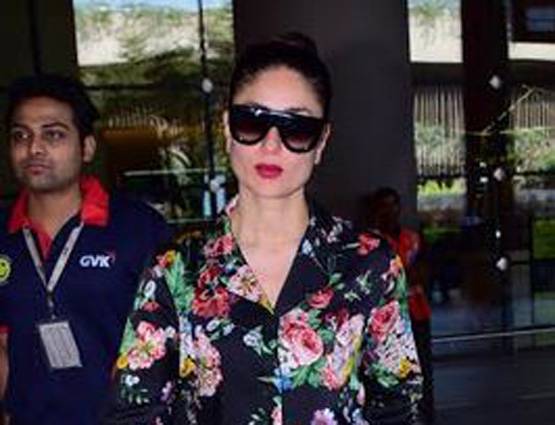एयरपोर्ट पर नाइटसूट ड्रेस में दिखीं करीना कपूर खान, ट्रेंडी है LOOK