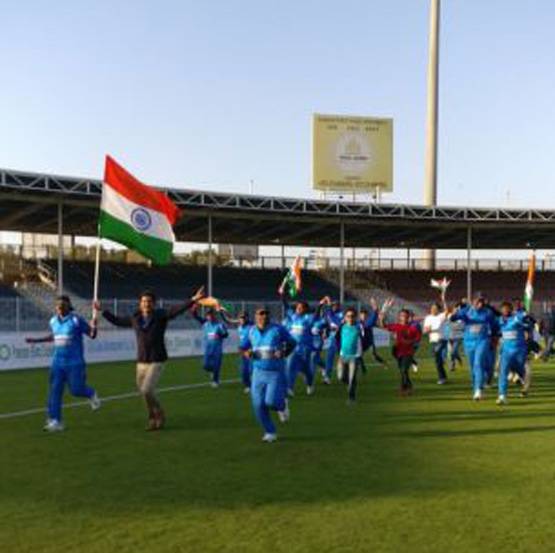 Blind क्रिकेट वर्ल्‍ड कप: पाक को हरा भारत ने जीता कप, ऐसे मना जश्‍न