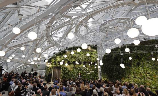 254 अरब का अमेजॉन का नया ऑफिस, दिखेंगे झरने-40 हजार पौधे