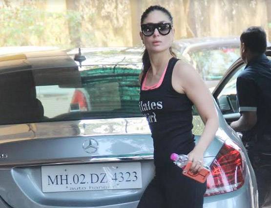 करीना ने बताया फिटनेस का राज, जिम के बाहर इस अंदाज में आईं नजर