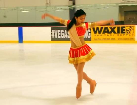 घूमर गाने पर अमेरिका में 'आइस डांस', वायरल हुआ VIDEO