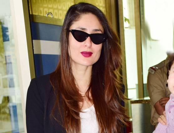 उदयपुर रवाना हुईं करीना, एयरपोर्ट पर मायूस दिखे तैमूर