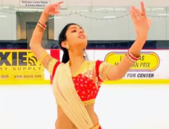 घूमर गाने पर अमेरिका में 'आइस डांस', वायरल हुआ VIDEO