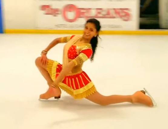 घूमर गाने पर अमेरिका में 'आइस डांस', वायरल हुआ VIDEO