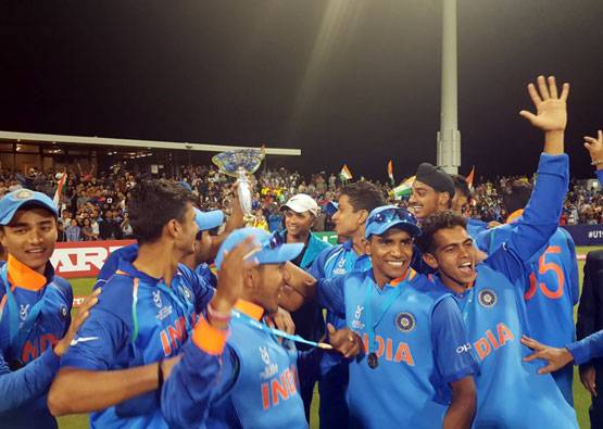 PHOTOS: अंडर 19 वर्ल्ड कप जीत के बाद ऐसे मना टीम इंडिया का जश्न