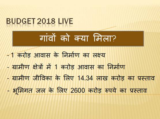बजट 2018: इन 9 PHOTOS में देखिए किस सेक्टर को क्या मिला?