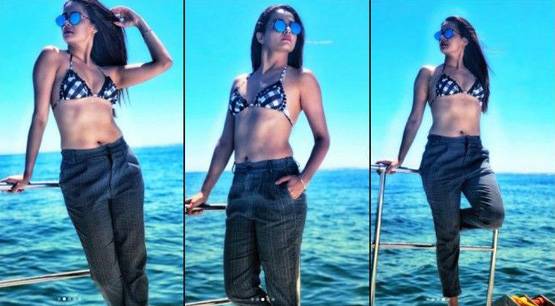 ट्राउजर संग बिकिनी पहन साउथ अफ्रीका में एक्ट्रेस का हॉलिडे