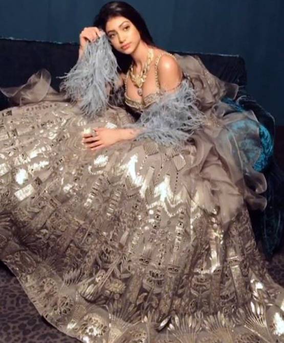 चर्चा में है चंकी पांडे की भतीजी का LED लाइट लहंगा, कराया फोटोशूट