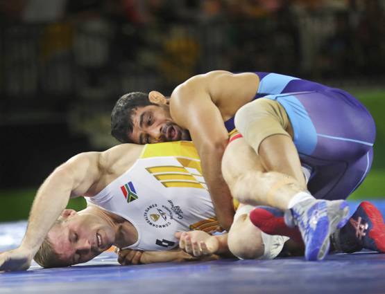 चंद सेकंड में ऐसे चित हुआ अफ्रीकी रेसलर, सोना जीत सूरमा बने सुशील