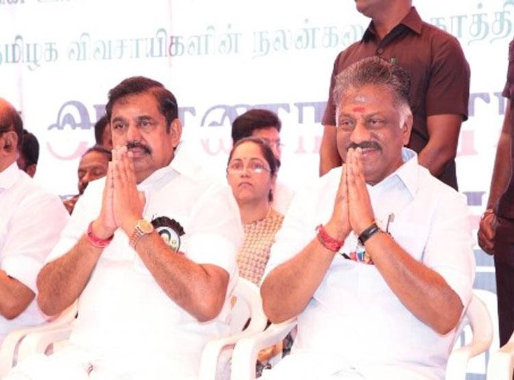 AIADMK की भूख हड़ताल, स्टेज के पीछे बिरयानी पार्टी, PHOTO वायरल