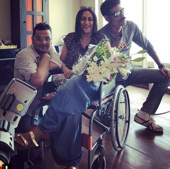 फराह की व्हीलचेयर पर हुमा, सानिया ने पूछा-ये सिंहासन है क्या?