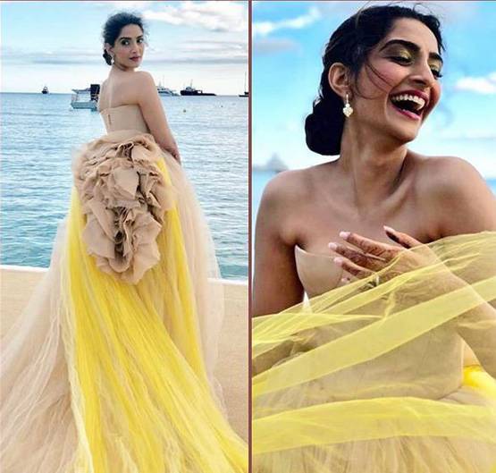 कान्स: लहंगे के बाद गाउन में सोनम, सेकेंड अपीयरेंस ने किया इंप्रेस