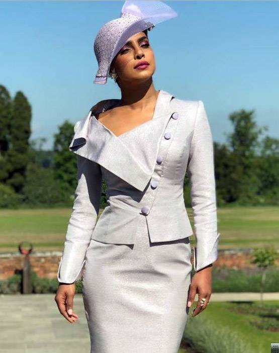 प्रिंस हैरी-मेगन की रॉयल रिसेप्शन में प्रियंका का प्रिंसेस लुक