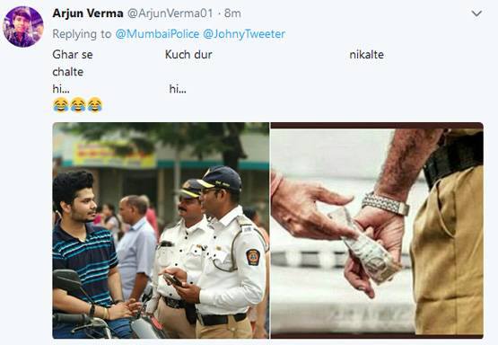 'घर से निकलते ही' MEME पर मुंबई पुलिस हुई ट्रोल, देखें फनी tweet