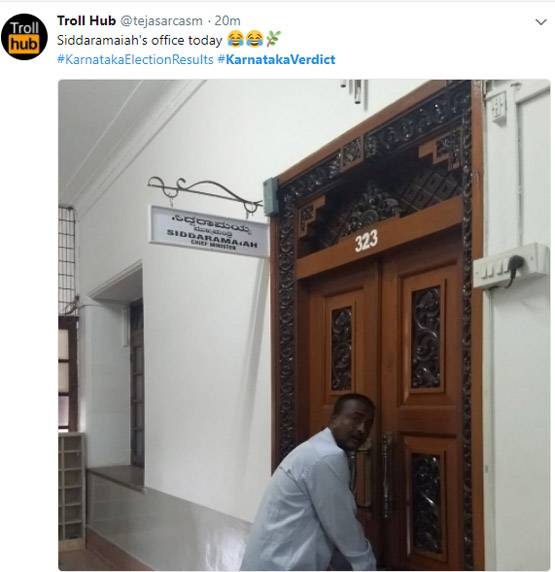 फनी फोटोः ट्विटर पर ऐसे लिए जा रहे हैं चुनाव नतीजों के चटखारे