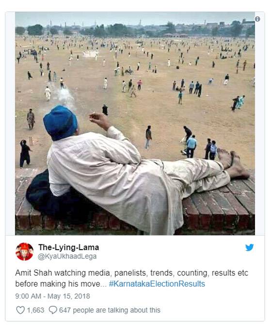 फनी फोटोः ट्विटर पर ऐसे लिए जा रहे हैं चुनाव नतीजों के चटखारे