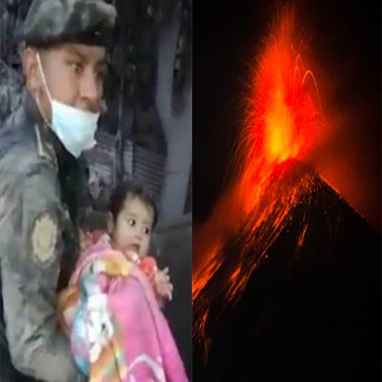 ग्वाटेमाला: ज्‍वालामुखी की आग की राख से जिंदा निकली बच्‍ची
