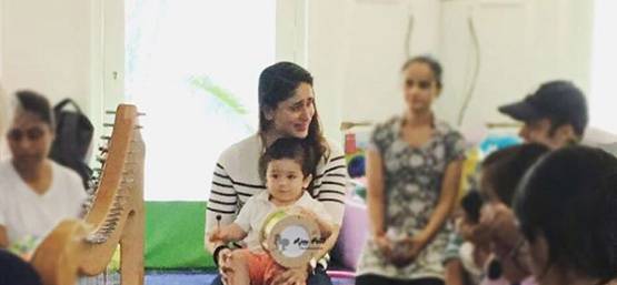 तैमूर की म्यूजिक क्लास, करीना के साथ सीख रहे संगीत