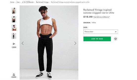 अब लड़कों के लिए आए आधी बनियान से भी छोटे क्रॉप टॉप!