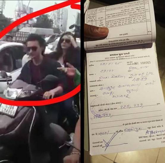 सलमान के जीजा आयुष का कटा चालान, बिना हेलमेट चला रहे थे स्कूटी